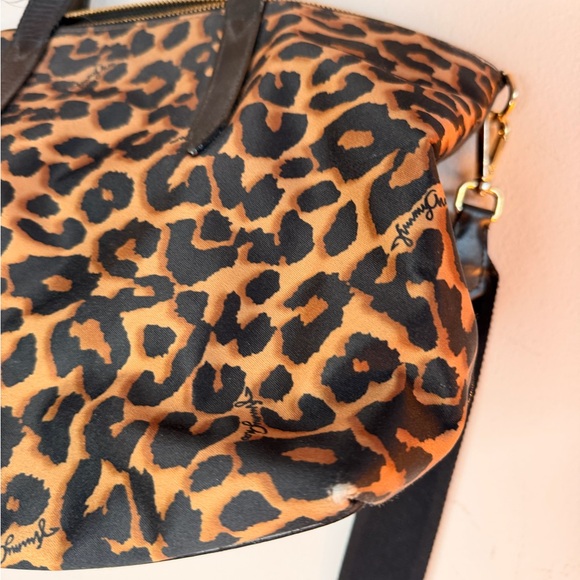 Jimmy Choo Black and Brown Leopard Shoulder Bag - Picture 9 of 14